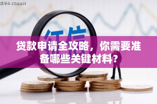 二仑贷款申请全攻略，你需要准备哪些关键材料？