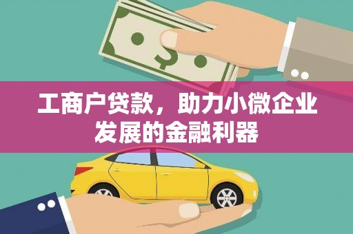 二仑工商户贷款，助力小微企业发展的金融利器