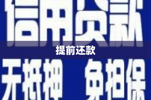 二仑提前还款