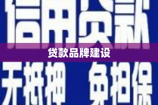 二仑贷款品牌建设