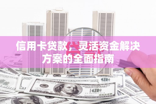 二仑信用卡贷款，灵活资金解决方案的全面指南