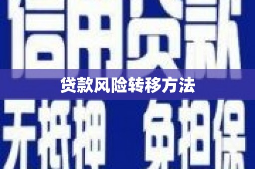 二仑贷款风险转移方法