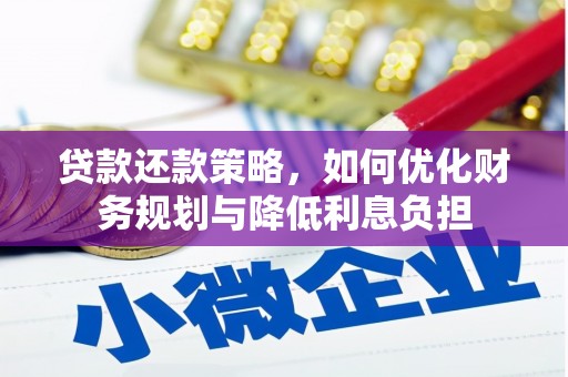 二仑贷款还款策略，如何优化财务规划与降低利息负担
