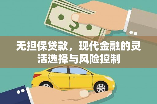 二仑无担保贷款，现代金融的灵活选择与风险控制