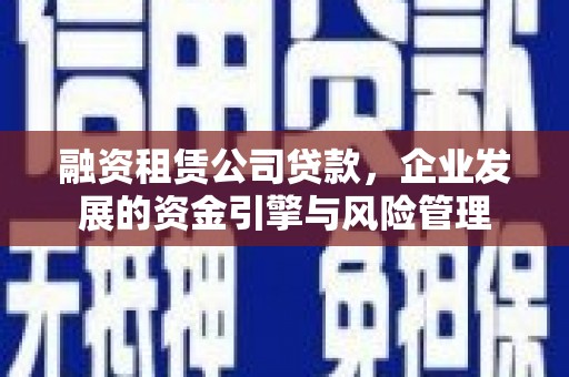 二仑融资租赁公司贷款，企业发展的资金引擎与风险管理