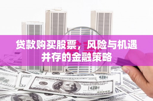 二仑贷款购买股票，风险与机遇并存的金融策略