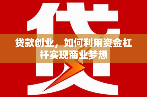 二仑贷款创业，如何利用资金杠杆实现商业梦想