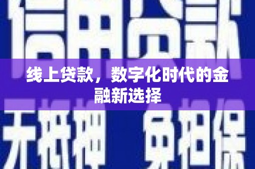 二仑线上贷款，数字化时代的金融新选择