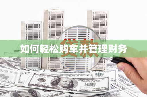 二仑如何轻松购车并管理财务